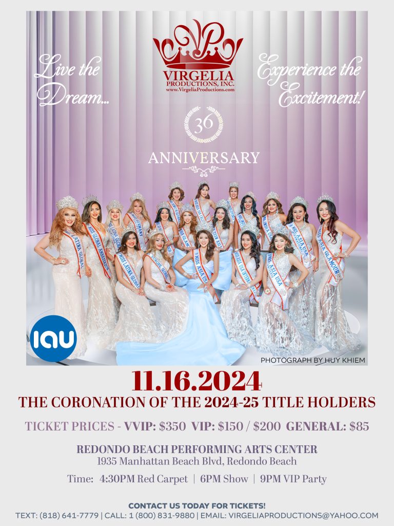 Virgelia Productions 36th Anniversary Coronation Event November 16, 2024